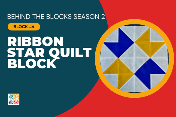 Ribbon Star Quilt Block