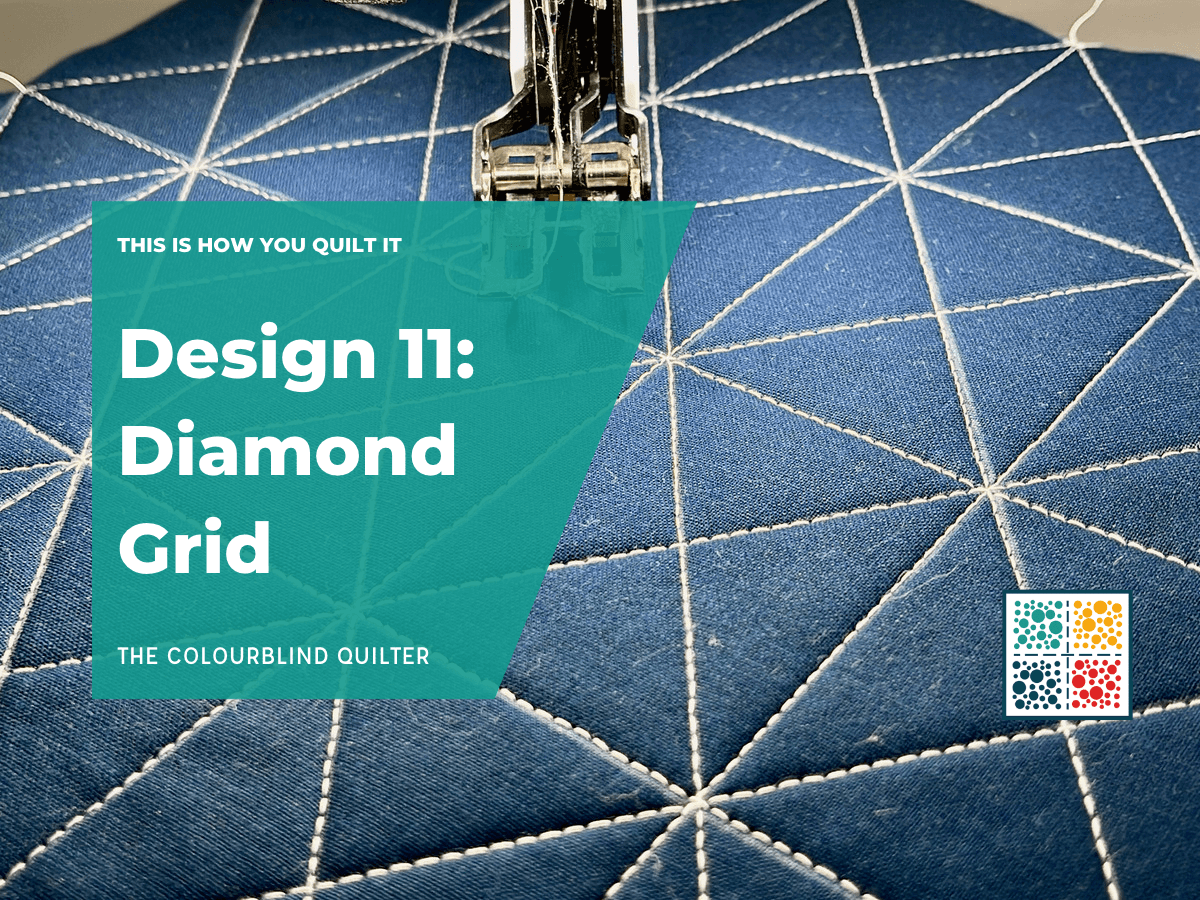 Diamond Grid Quilting Design